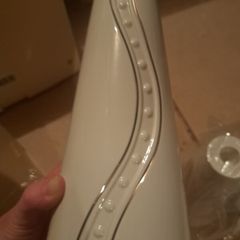 Belleek Silver Ripple Candlesticks
