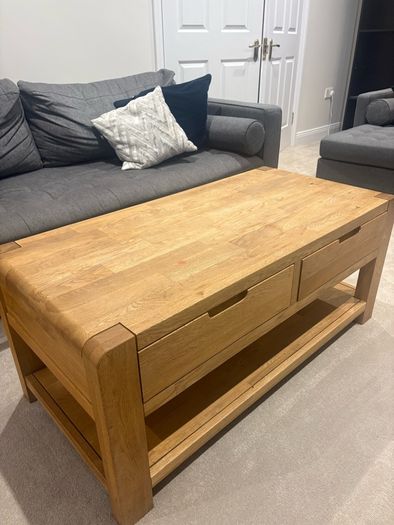 Solid Oak Coffee Table