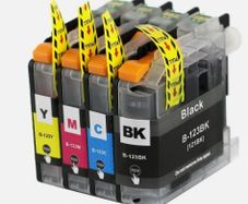 4 Comaptible LC123 Ink Cartridges for Brother Printers - 1x Full Set