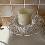 Waterford Crystal Glass Bethany Round Candle Holder & Rosslare 8" Plate Image 3