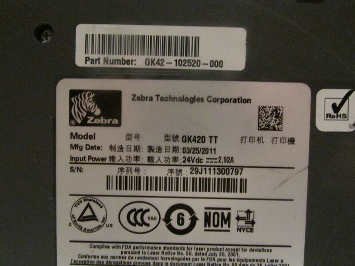 Zebra GK420 Thermal Label Printers