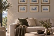 Set of 6 Tate Gallery Turner Prints - Ports of England - Gilt Framed