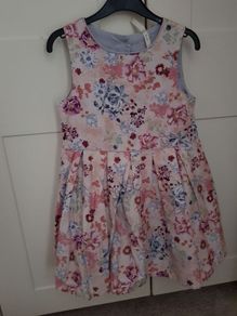 girls pink dress 6-7yrs