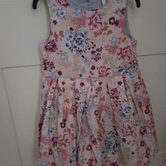 girls pink dress 6-7yrs