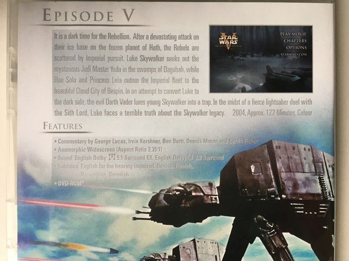Star Wars Trilogy (IV - V - VI) (Silver Boxset) Harrison Ford, Mark Hamill & Carrie Fisher [3xMovie 4DVD]