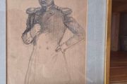 Aram Vanetsian 1950 Soviet Armenian Pencil Sketch Eugene Onegin