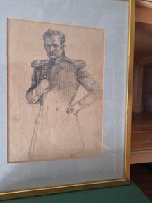 Aram Vanetsian 1950 Soviet Armenian Pencil Sketch Eugene Onegin