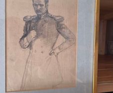 Aram Vanetsian 1950 Soviet Armenian Pencil Sketch Eugene Onegin