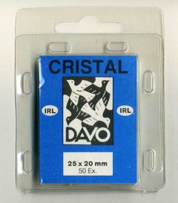 Full Sealed Box of 100 Davo Stamp Mounts 25mm x 20mm 50 pack
