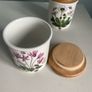 Portmeiroon botonical spice   jars with wooden lids Image 5
