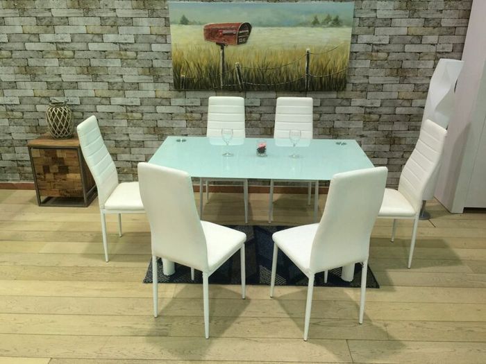 Glass Dining Table Set 6 chairs FREE Delivery