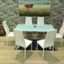 Glass Dining Table Set 6 chairs FREE Delivery Image 3