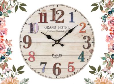 Retro Vintage-inspired Grand Hotel Clock