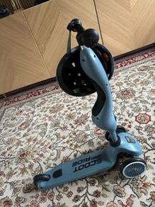 Scoot & Ride Highwaykick 1 Scooter and Helmet Steel Blue