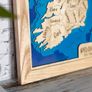 Brand New Handmade Wooden Map of Ireland - 5 Layers of Wood - Ash Framed Wall Art Image 4