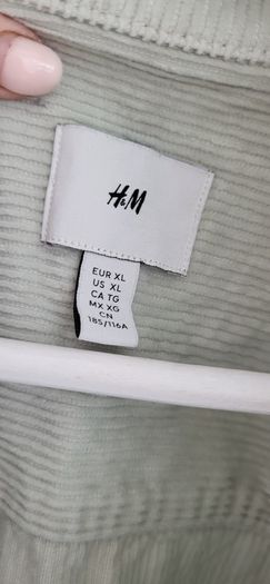 H&M Mens corduroy shacket Sz XL
