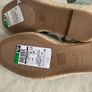 New, with tags Denim Wedge Sandals, Size 4 Image 4