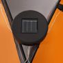 Party Tent with LED and 4 Sidewalls 3.6x3.6x2.3 m Grey&Orange Image 3