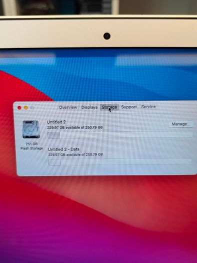 Apple Macbook Air (13"/ Early 2014) 1.7 GHz Intel Core i7 8GB RAM 256GB SSD macOS Big Sur Battery Cycle: 543