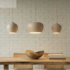 Lucande Malisa 3Bulb Pendant Light Warm Beige