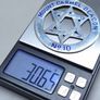 Vintage 1975 Sterling Silver Jewish Presentation Medal Mount Carmel Beacon No.10 30.65g Image 5