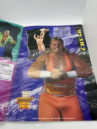 Wwe WWF European spring Tour 1993 Official souvenir Programme