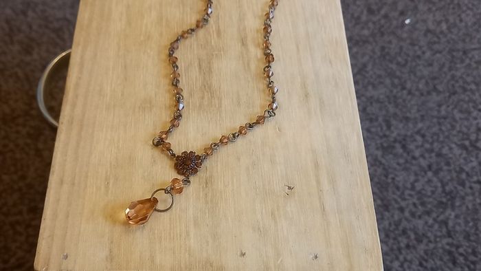Amber coloured knecklace