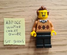 lego adp065 winter chalet owner, set 910004