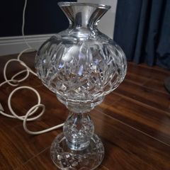 Genuine Waterford Crystal 2 piece Hurricane Lamp