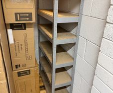 Storage shelves