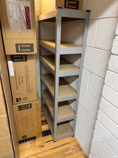 Storage shelves