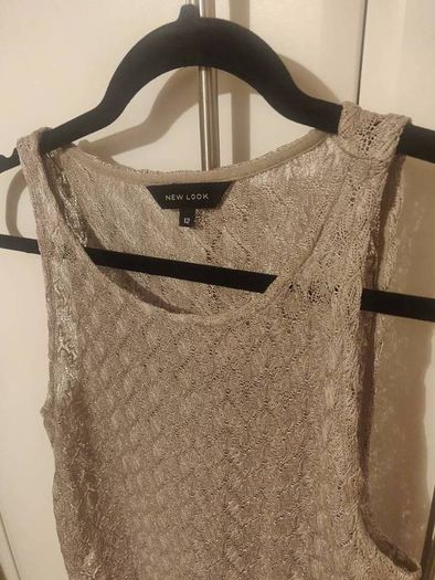 New Look Gold Sleeveless Top
