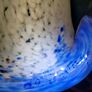 Bronze and marble lamp with signed antique glass shade Image 4