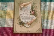 Vintage 1896 French communion card