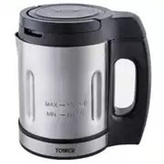 Tower Stainless Steel Soup & Smoothie Maker with LED Control Panel, 1L, Silver, T12056