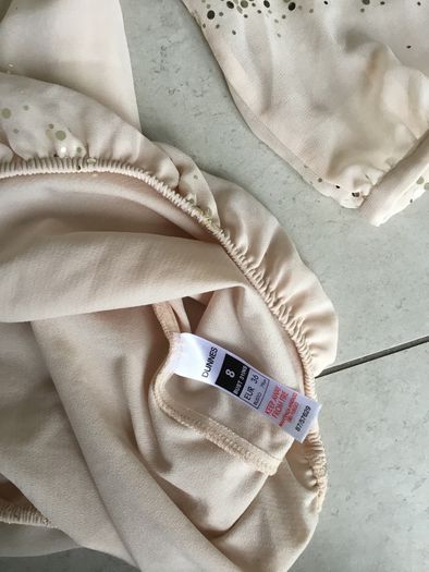Ladies peach/ cream blouse. Size 10