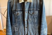 Men's All Saints Lined Denim Jacket (L)