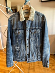 Men's All Saints Lined Denim Jacket (L)