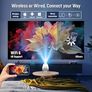 Mini Projector with WiFi 6 and Bluetooth 5.0, Portable Smart Projector 4K 1080P Supported, Auto Keystone Video Projector for Bedroom Home Outdoors (White) Image 6