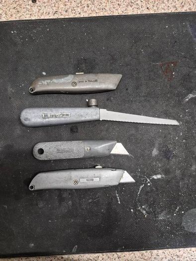 3 x Stanley Knife and Pad Saw