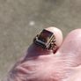 Large Green Citrine Sterling Silver Ring Image 4