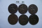 Great Britain. George V. 6 Farthings (1916-1923)