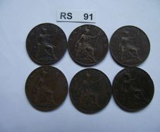 Great Britain. George V. 6 Farthings (1916-1923)