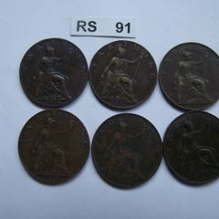 Great Britain. George V. 6 Farthings (1916-1923)