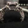 Princess Cut 18ct White Gold Filled Ring Image 7
