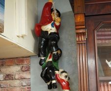 Large Laurel & Hardy Hanging Figurine Wall Decor