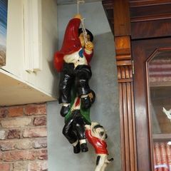 Large Laurel & Hardy Hanging Figurine Wall Decor