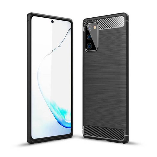 For Samsung Galaxy Note 20 / Note 20 5G Case Cover Carbon Fiber Design Shockproof Armor New - FHT28SMK3