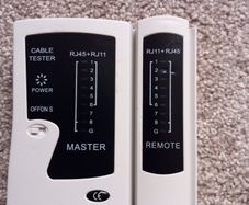 RJ45/RJ11 Network & Telephone Cable Tester Master & Remote