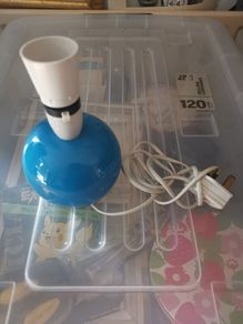 Small table lamp..blue ceramic. Not working.